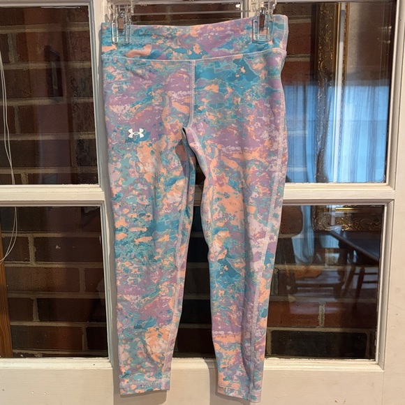 Under Armour Kids Leggings - Pink and Blue Swirl - Picture 4 of 5
